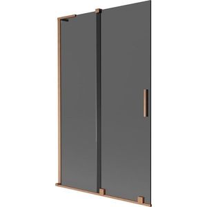 MEXEN/S - Velar L dvojkrídlová posuvná vaňová zástena 110 x 150, grafit, meď kartáčovaná 896-110-003-41-65 vyobraziť