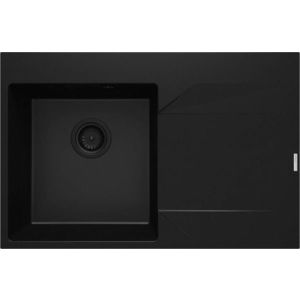 DEANTE DEANTE - Evora čierny granitový drez, 1-bowl s odkvapkávacou plochou - vpravo ZQJ_N11P vyobraziť