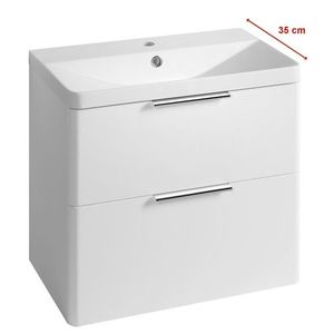 AQUALINE - DENEB umývadlová skrinka 60, 5x55x34, 5cm, biela mat DN264 vyobraziť