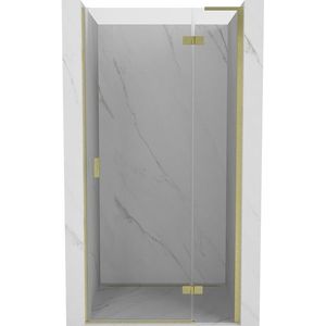 MEXEN/S - Mist-H L sprchové dvere krídlové pravé 115, transparent, zlatá kartáčovaná 8A5L-115-000-55-00-P vyobraziť
