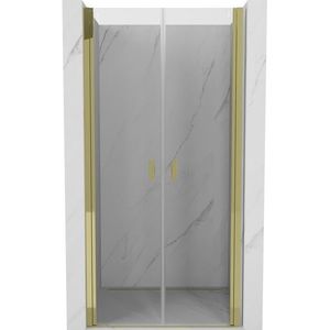 MEXEN - MIST dverná časť (d+d) 85x200 cm 6mm zlatá, číra 8A7-085-000-50-00 vyobraziť