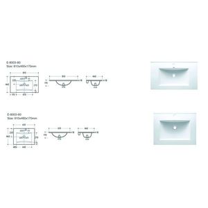 COMAD - Nábytkové umývadlo LAVA 80cm 5907441298872 vyobraziť