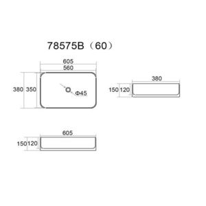 COMAD - Umývadlo na dosku KAMA 60, zelená mat 5907611655269 vyobraziť