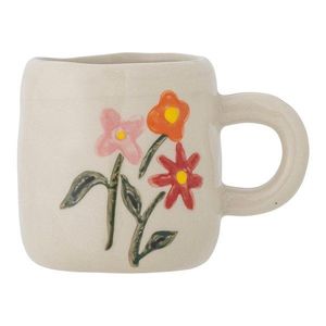 Krémovobiely kameninový detský hrnček 110 ml Millie – Bloomingville Mini vyobraziť