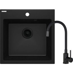 DEANTE DEANTE - Evora grafit - Granitový drez vrátane batérie ZQJNN103 vyobraziť