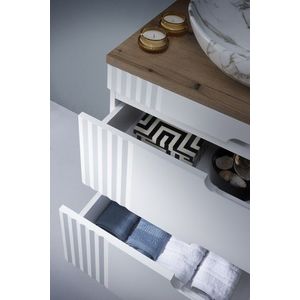 COMAD - Skrinka pod umývadlo 60cm 2 zásuvky FIJI WHITE 5907611656662 vyobraziť