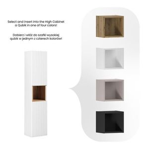 COMAD - Vysoká skrinka 2 dvierka NOVA WHITE 5907611663424 vyobraziť