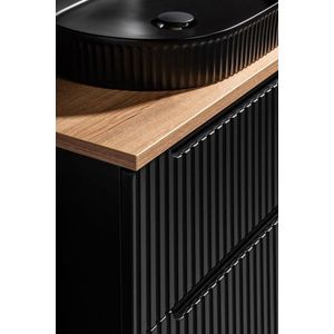 COMAD - Skrinka pod umývadlo 60cm 2 dvierka NOVA BLACK 5907611663752 vyobraziť