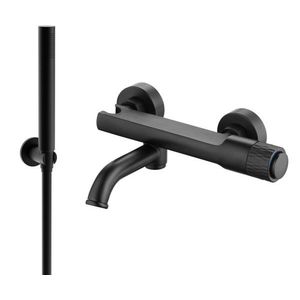 MEXEN/S - Diamond R70 SET vaňová batéria so sprchou, čierna 7153R70-70 vyobraziť