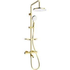 MEXEN/S - KT05 vaňový stĺp s termostatickou batériou, zlato / biela 779000593-50 vyobraziť