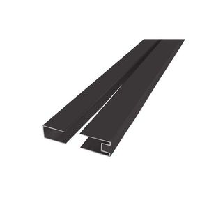 Mereo Súprava fixačného a stenového profilu pre CK1060xHB, výška 2 m, čierny ALU CKND250WB vyobraziť
