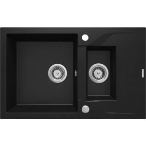 DEANTE DEANTE - Andante čierna - Granitový drez, 1.5 - bowl s odkvapkávačom ZQN_N513 vyobraziť