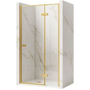 REA/S - Sprchové dvere Atlas 90 Brush Gold vpravo KPL-K4671 vyobraziť