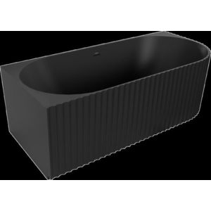 MEXEN - Gia voľne stojaca rohová vaňa reliéf ľavá 170 x 80, čierna mat bez krytky prepadu a zátky 52701708071L-SS vyobraziť
