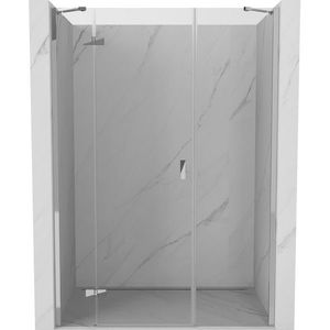 MEXEN/S - Mist-H sprchové dvere krídlové ľavé 160, transparent, chróm 8A5-160-001-01-00-L vyobraziť