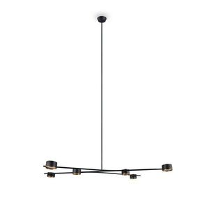 Čierne kovové závesné svietidlo Coda – Trio Select vyobraziť