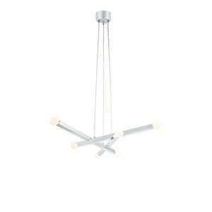 Kovové závesné svietidlo v striebornej farbe Stack – Markslöjd vyobraziť