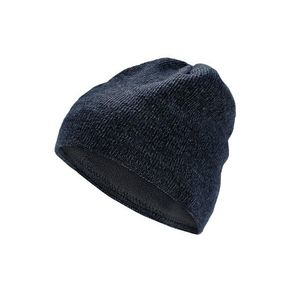 Pletená čiapka, tmavomodrá vyobraziť