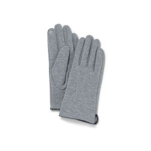 Rukavice z teplákoviny, sivé s melírom vyobraziť