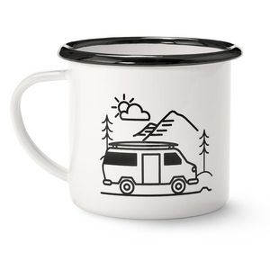 Smaltovaný hrnček na kávu, 380 ml vyobraziť