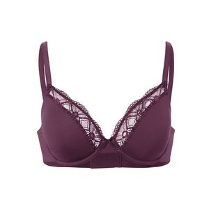 Podprsenka s kosticami, tmavofialová vyobraziť