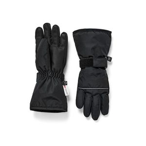 Detské lyžiarske a zimné rukavice, čierne vyobraziť
