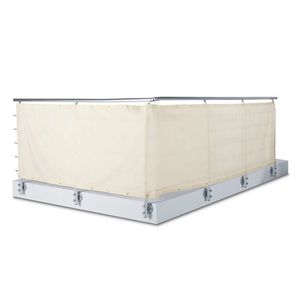 Balkónová clona a ochrana proti vetru, krémová vyobraziť