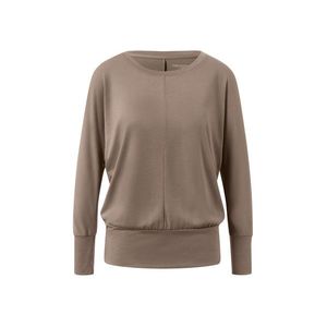 Tričko na šport a jogu, hnedosivé vyobraziť