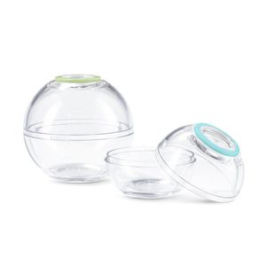 2 guľaté nádobky na uchovávanie potravín vyobraziť