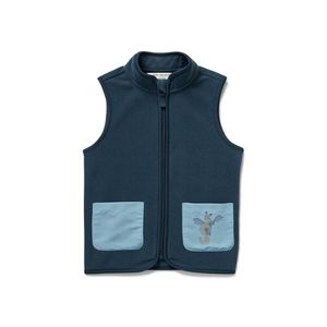 Detská flaušová vesta, drak vyobraziť