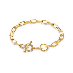 Náramok Toggle s krištáľovým lemom vyobraziť