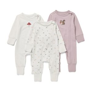 Detské pyžamo, ružové/biele vyobraziť