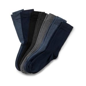 Ponožky, 7 párov, modré/sivé/čierne vyobraziť