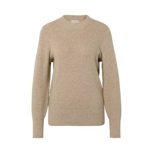 Pulóver z jemného úpletu, béžový melírovaný vyobraziť