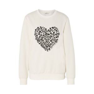Mikina s potlačou, krémovobiela vyobraziť
