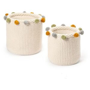 Odkladacie koše do detskej izby, 2 ks vyobraziť