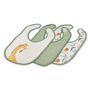 Detské bavlnené podbradníky so zvieracími motívmi, 3 ks vyobraziť