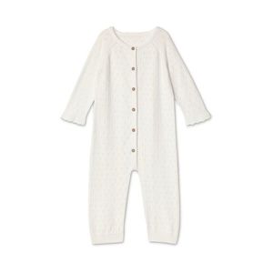 Detská štrikovaná kombinéza s ažúrovým vzorom vyobraziť