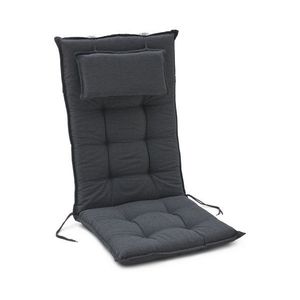 Podložka na stoličku s vysokým operadlom, antracitová vyobraziť