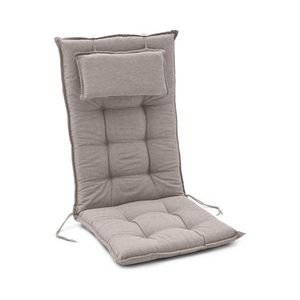 Podložka na stoličku s vysokým operadlom, svetlosivá vyobraziť