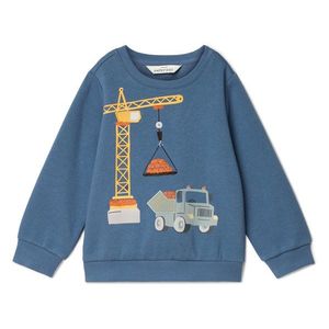 Detská mikina s počesanou vnútornou stranou, žeriav vyobraziť