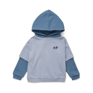 Detská mikina s kapucňou so zdrsnenou vnútornou stranou vyobraziť