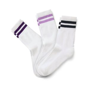 Ponožky, 3 páry, biele vyobraziť