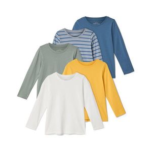 Detské tričká s dlhými rukávmi, 5 ks vyobraziť