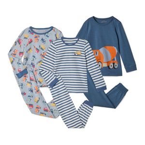 Detské pyžamá, 3 ks, modré vyobraziť