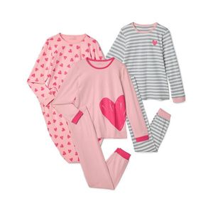 Detské pyžamá, 3 ks, ružové vyobraziť