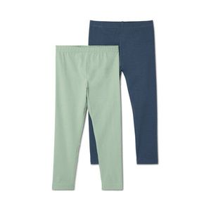 Detské legínsy, 2 ks, tmavomodré/mätové vyobraziť