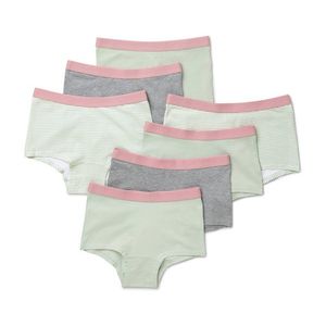 Dievčenské nohavičky, 7 ks, mätovo zelené vyobraziť