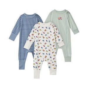 Pyžamá pre bábätko, 3 ks, bager vyobraziť