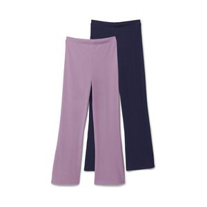 Detské zvonové legínsy, 2 ks, levanduľové a tmavomodré vyobraziť